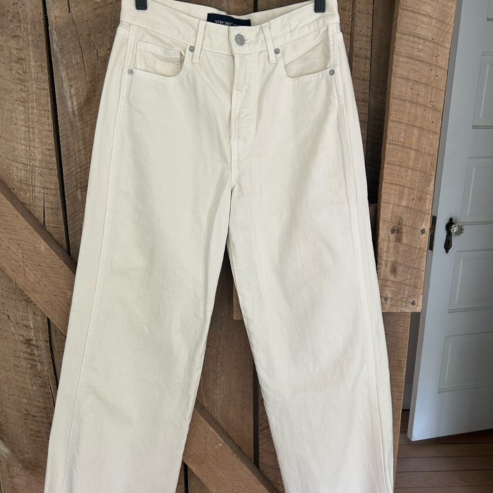 Veronica Beard Taylor Wide Leg Crop - Picture 3 of 7